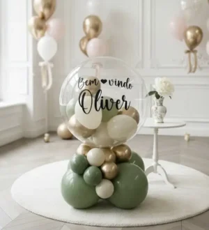 Balão Bubble Mesa Personalizado - G