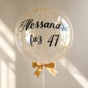 Balão Bubble Vareta Personalizado - M