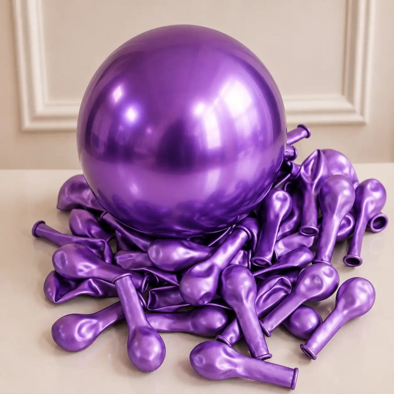 Balão Latex Sortido 5" - Cores Cromadas / Metálicas / Perolados