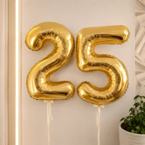Balão Metalizado Numero até 30" - GAS